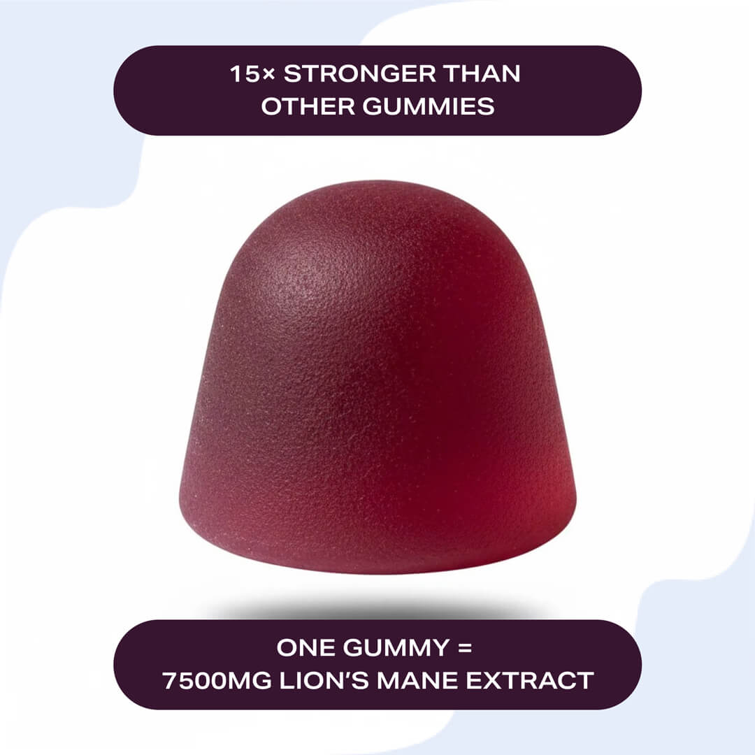 Lion’s Mane Focus Gummies – Brain, Energy & Mood Support - 6 months supply
